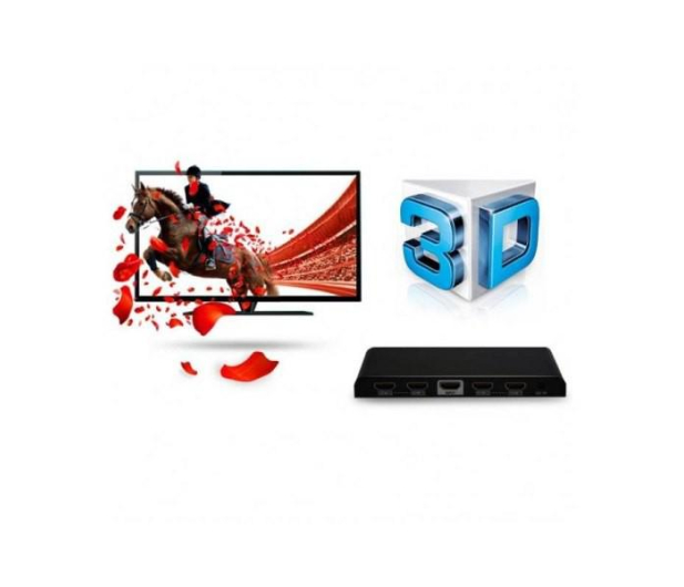 TECHLY Rozdzielacz-splitter AV HDMI 3D 023981 - 1380076 - zdjęcie 3